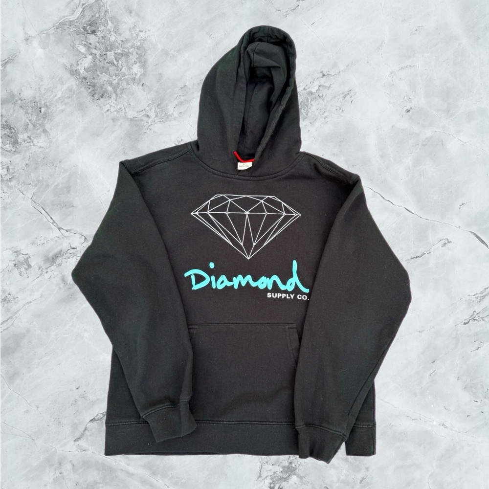 Diamond Supply Co Sweatshirt Youth M Graphic Classic Logo Pullover Hoodie Y2K